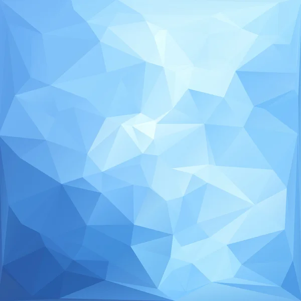 Blauer polygonaler Mosaikhintergrund, kreative Design-Vorlagen — Stockvektor