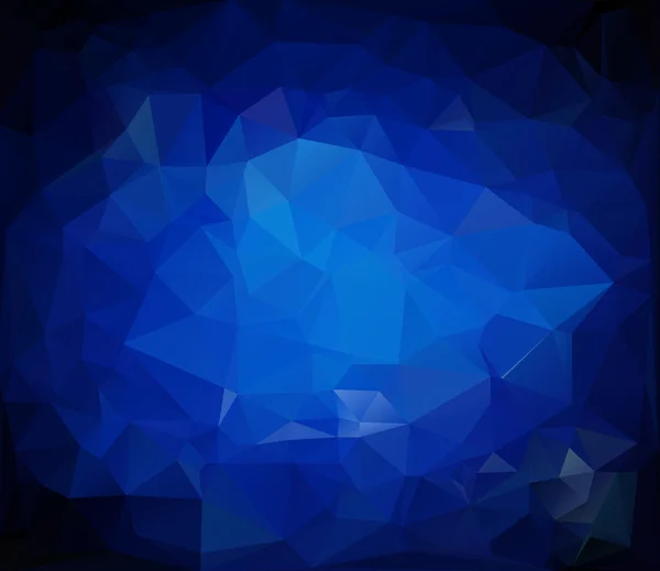 Fondo de mosaico poligonal azul, plantillas de diseño creativo — Archivo Imágenes Vectoriales