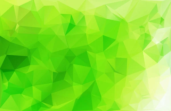 Fundo do mosaico poligonal verde, modelos de design criativo —  Vetores de Stock