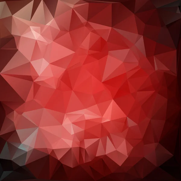 Červené polygonální mozaiky pozadí, Creative Design šablony — Stockový vektor
