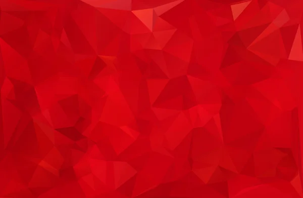 Red Polygonic Mosaic Background, Creative Design Template — 스톡 벡터