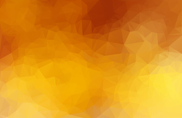 Оранжевый полигональный фон, креативный дизайн
