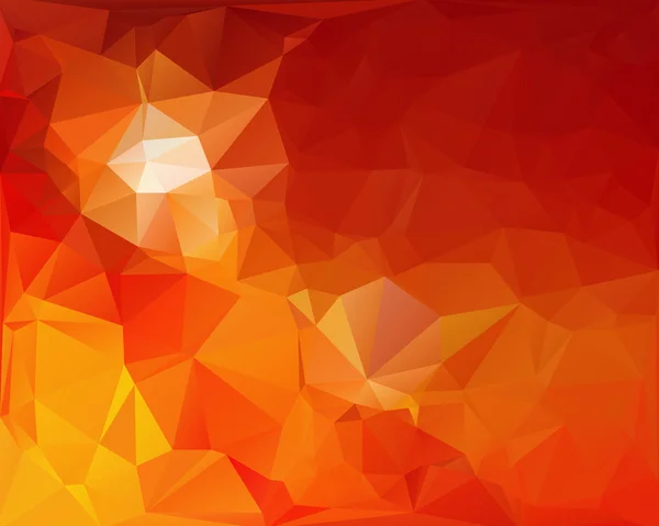 Fondo de mosaico poligonal naranja, plantillas de diseño creativo — Vector de stock