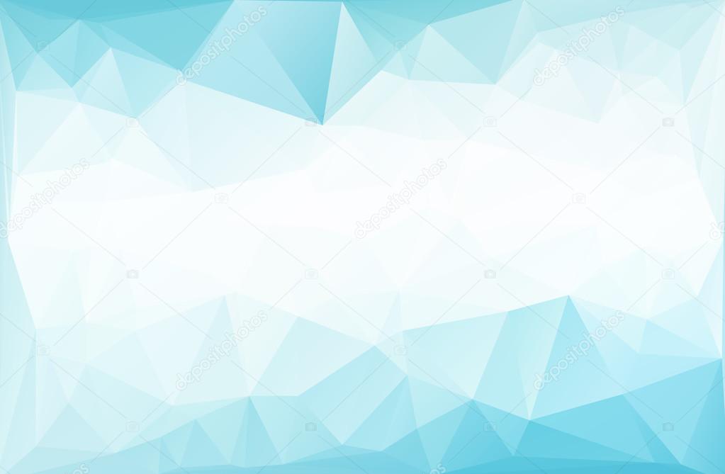 Blue Polygonal Mosaic Background, Creative Design Templates