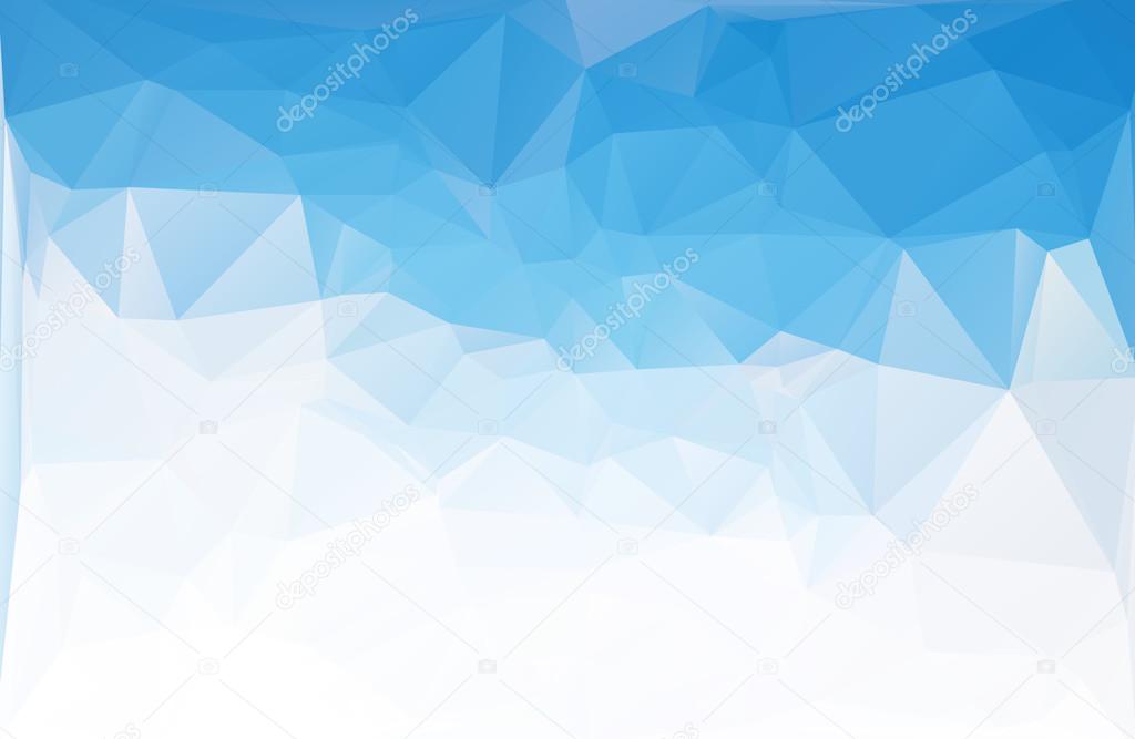 Blue Polygonal Mosaic Background, Creative Design Templates