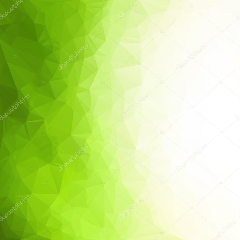 Green Polygonal Mosaic Background, Creative Design Templates