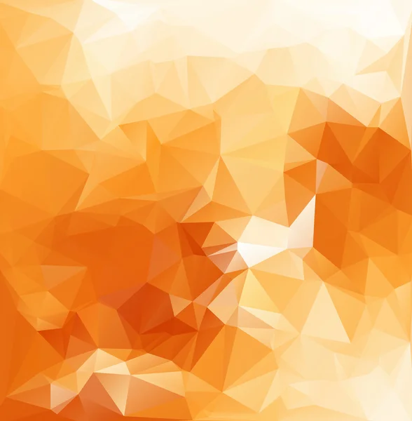 Orange Polygonal Mosaic Background, Creative Design Templates — Stock Vector