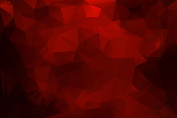 Röd polygonal mosaik bakgrund, Creative Design mallar — Stock vektor