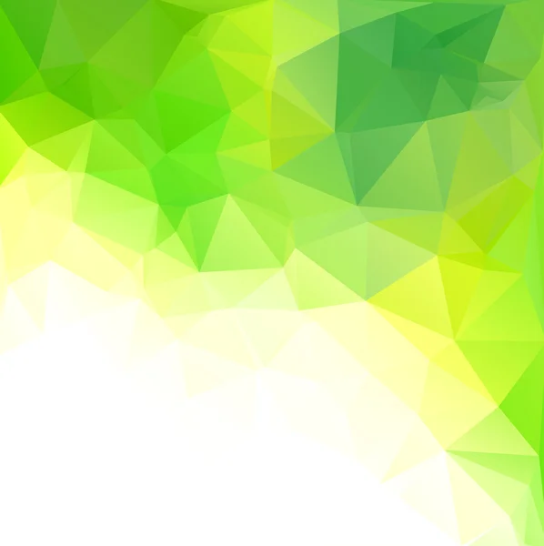 Grön Polygonal Mosaik bakgrund, Creative Design Mallar — Stock vektor