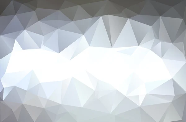 Polygonální mozaika šedou, kreativní Design šablony — Stockový vektor