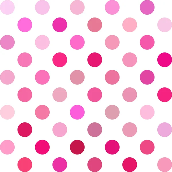 Pink Polka Dots Background, Creative Design Templates — Stock Vector