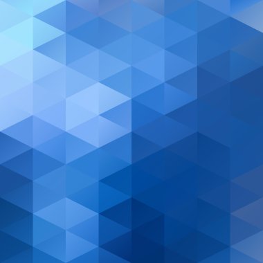 Mavi parlak mozaik renkli, yaratıcı tasarım şablonları