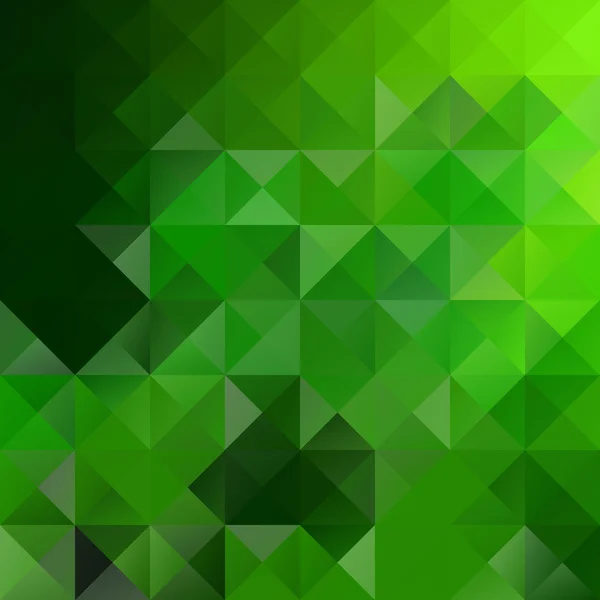 Green Grid Mosaic Background, Creative Design Template — 스톡 벡터