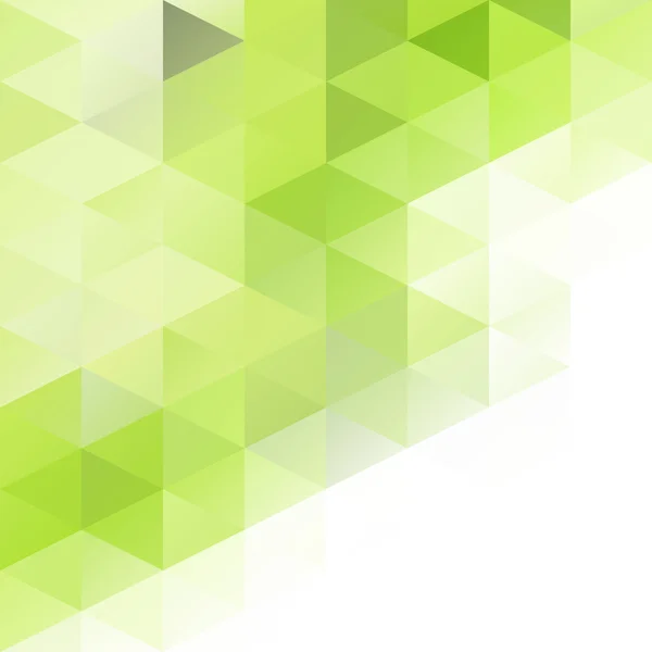 Gröna rutnät Mosaik bakgrund, Creative Design Mallar — Stock vektor