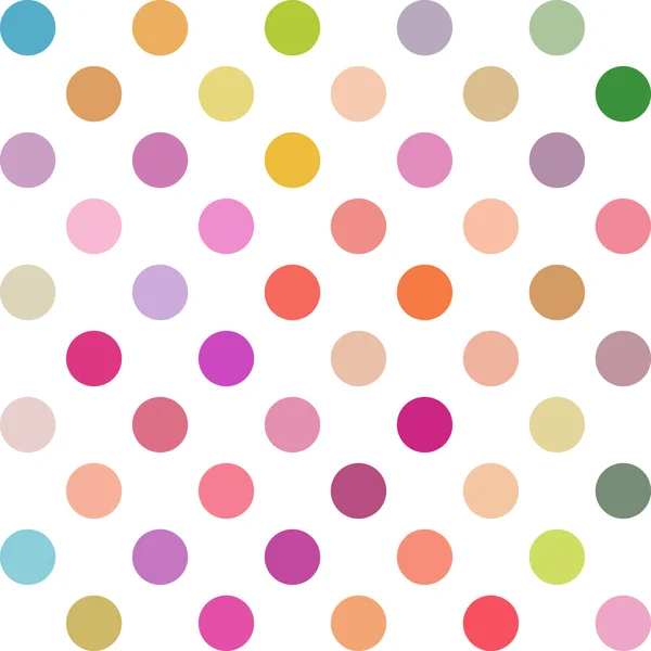 Fond à pois colorés, modèles de conception créative — Image vectorielle