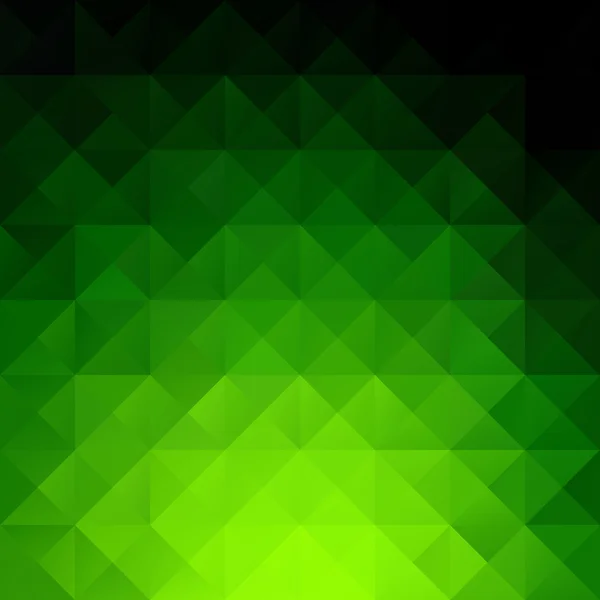 Green Grid Mosaic Background, Creative Design Templates — Stock Vector