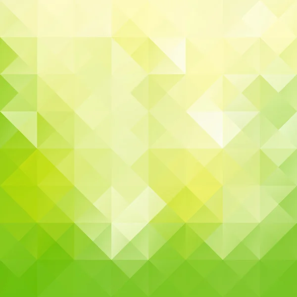 グリーングリッドモザイク背景,クリエイティブデザインテンプレート — ストックベクタ