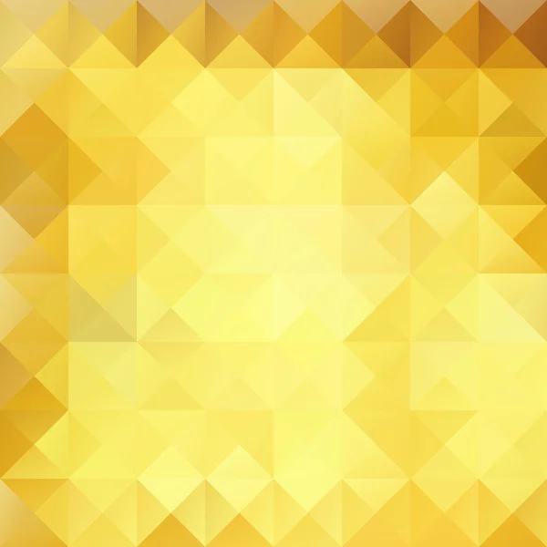 Gele rooster Mozaïek achtergrond, Creatief ontwerp sjablonen — Stockvector