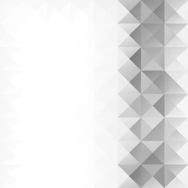 Gris Blanco Rejilla Mosaico Fondo, Plantillas de diseño creativo — Vector de stock