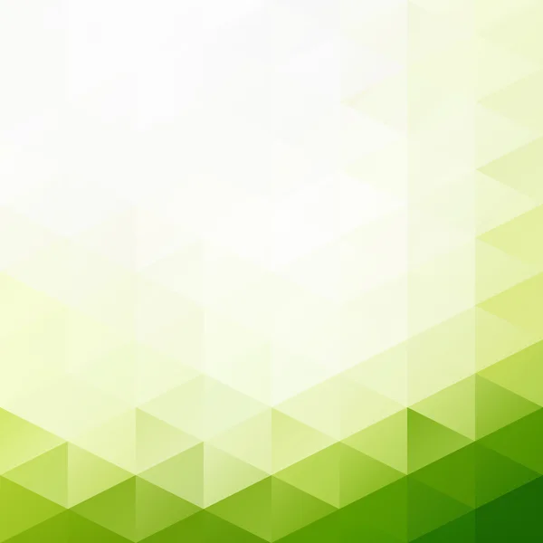 Grüner Grid-Mosaik-Hintergrund, kreative Design-Vorlagen — Stockvektor