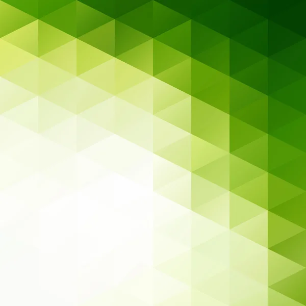 Grüner Grid-Mosaik-Hintergrund, kreative Design-Vorlagen — Stockvektor