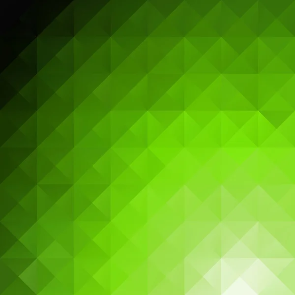 Green Grid Mosaic Background, Creative Design Template — 스톡 벡터