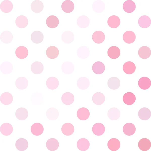 Pink Polka Dots Background, Creative Design Templates — Stock Vector