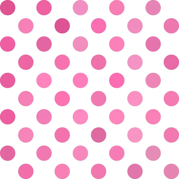 Roze Polka Dots achtergrond, creatief ontwerpsjablonen — Stockvector