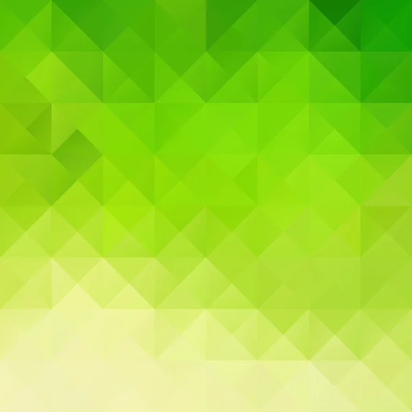 Green Grid Mosaic Background, Creative Design Template — 스톡 벡터