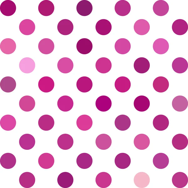 Paarse Polka Dots achtergrond, creatief ontwerpsjablonen — Stockvector