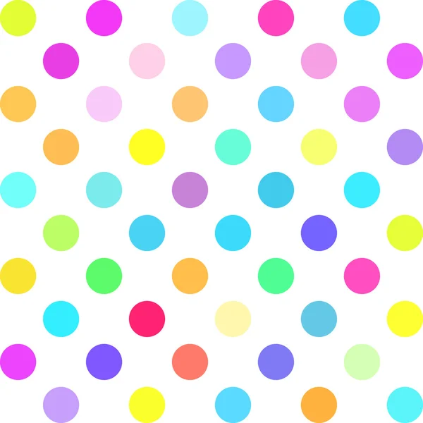 Fond à pois colorés, modèles de conception créative — Image vectorielle