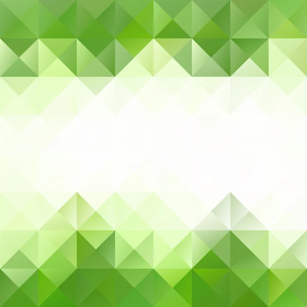 Green Grid Mosaic Background, Creative Design Template — 스톡 벡터