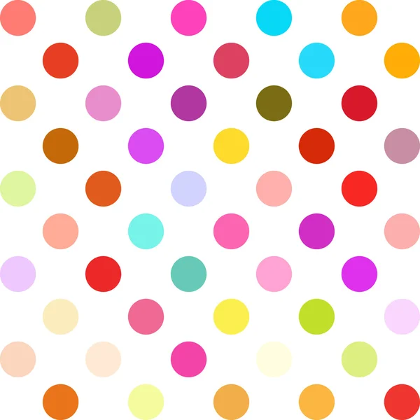 Kleurrijke Polka Dots achtergrond, creatief ontwerpsjablonen — Stockvector