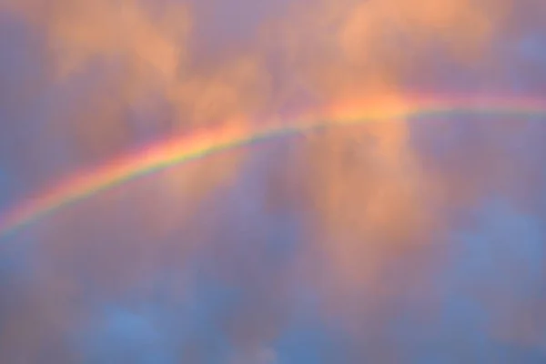 Cores Arco Íris Com Luz Pôr Sol — Fotografia de Stock