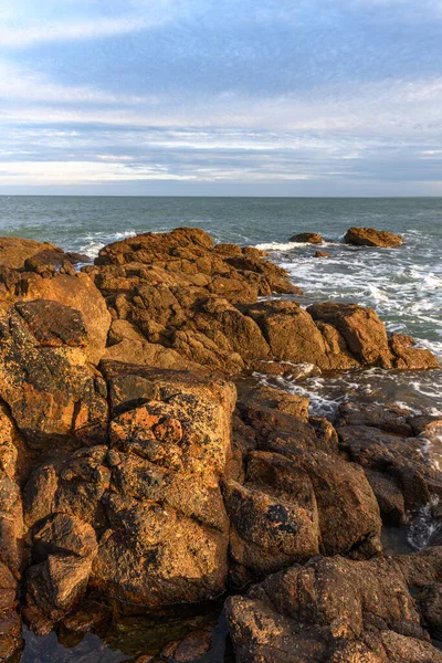 Océan Atlantique Côte Rocheuse Des Sables Olonne France — Photo