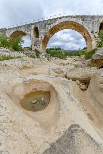 Ponte Julien Ponte Romana Sobre Rio Calavon Ponte Romana Luberon — Fotografia de Stock