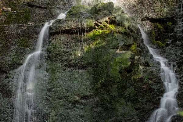 Cachoeira Montanha Início Outono França Vosges — Fotografia de Stock