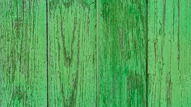 Eski ahşap duvar, yeşil arka plan. Yüksek kalite fotoğraf
