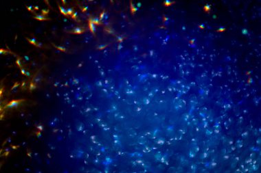 Soyut Mavi Bokeh defocus sim bulanık arkaplan. - Evet. Yüksek kalite fotoğraf