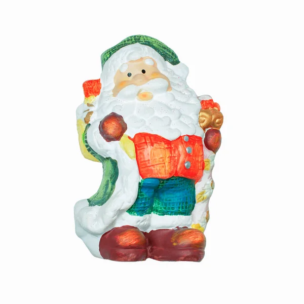 Figurinha Papai Noel Isolada Natal Foto Alta Qualidade — Fotografia de Stock