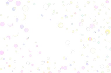 Soyut pastel renkler beyaz üzerinde daireler çiziyor. Yüksek kalite fotoğraf