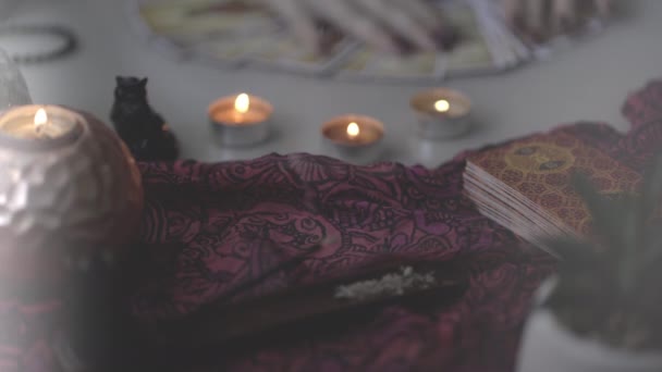 Rite divin avec symboles occultes et ésotériques — Video