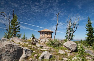 Gözlem Zirvesi Yellowstone Ulusal Parkı, Wyoming 'deki Gözlem Zirvesi