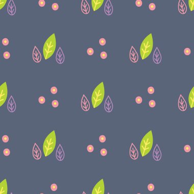 Boyalı yaprakları ile Seamless Modeli