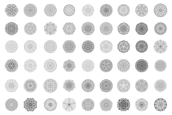 Mandala koleksiyonu. Dairesel simetrik desen.