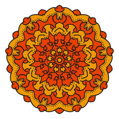 Renk vektör mandala.
