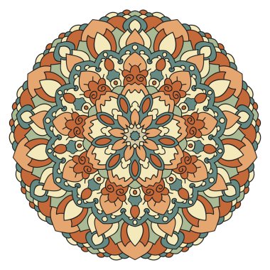 Renk vektör mandala.