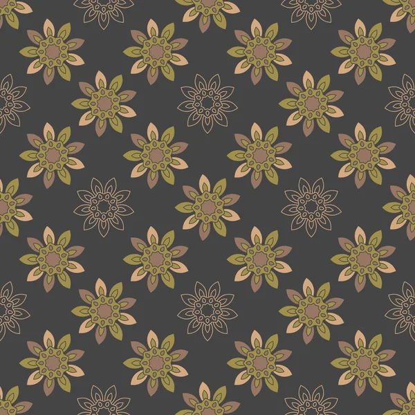 Renkli soyut çiçek ile sorunsuz yinelenen desen.