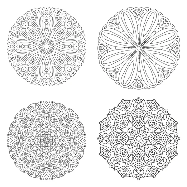 Vektör mandala toplama.