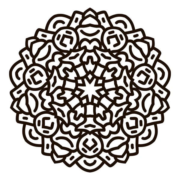 Simetrik dairesel desen mandala.